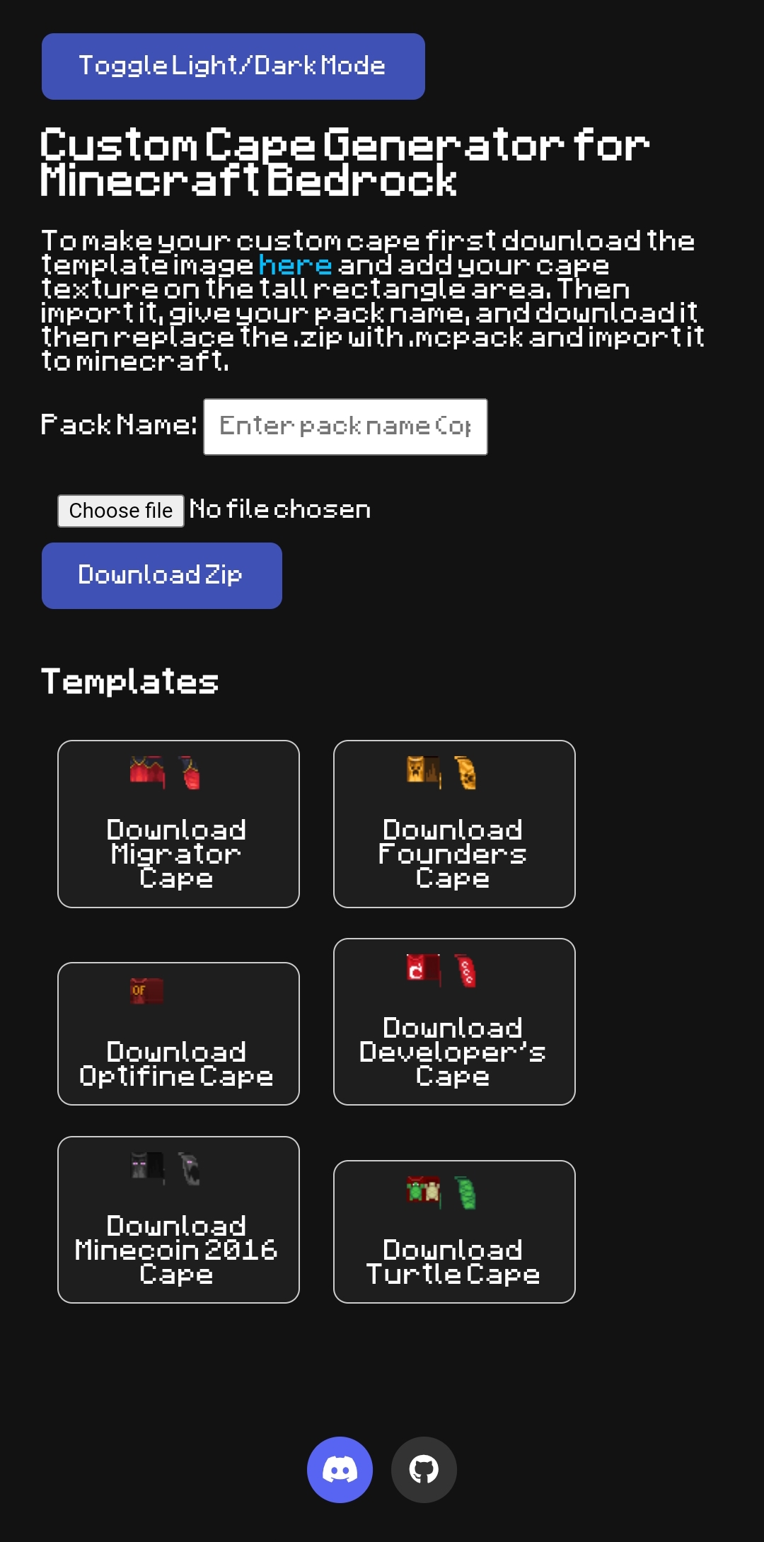 cape generator Screenshot